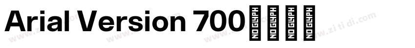 Arial Version 700字体转换